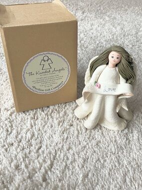 The Kneeded Angels “Ribbon of Love” Figurine